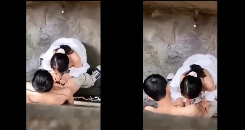 Quay lén em nữ sinh bj cho any trong hẻm